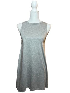Billabong Grey Sleeveless Tank Dress Swing Mini High Neck Casual Small